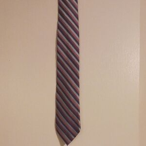 SPECIAL 3 FOR $25 Croft & Barrow Men's Tie - Red and Blue Stripes